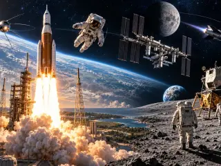Space Travel: Complete Study Guide to Rockets, Orbits & Spaceflight