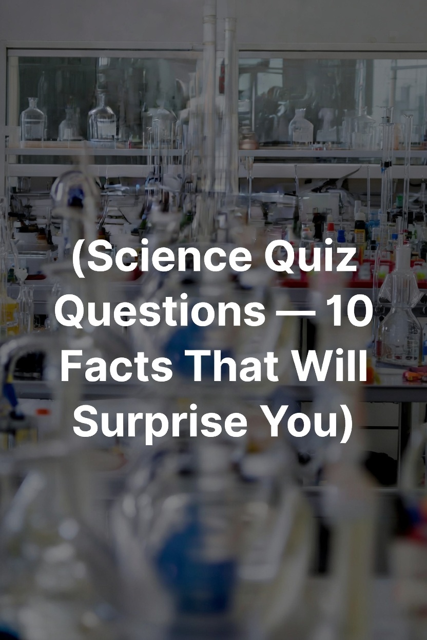 Science Quiz Questions — 10 Facts That Will Surprise You