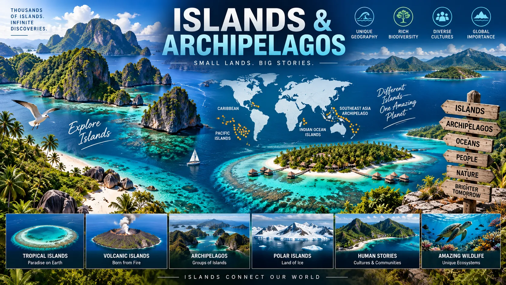 Islands & Archipelagos: Complete Geography Study Guide