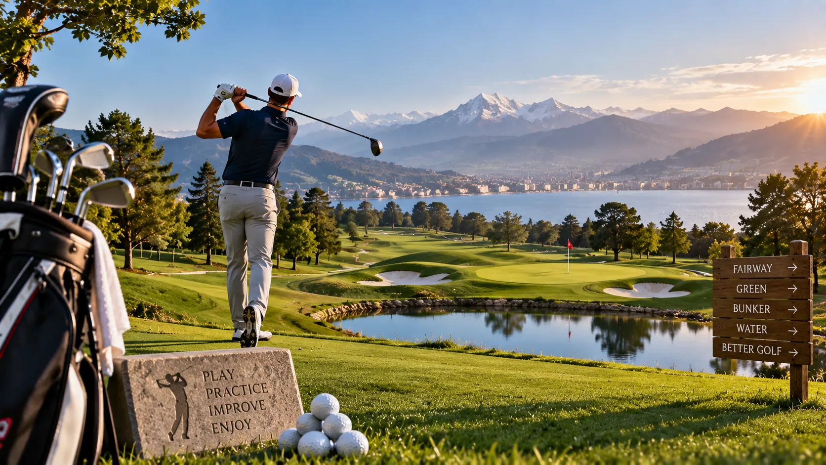 Golf: Complete Study Guide, Rules, Scoring, Clubs & Strategy