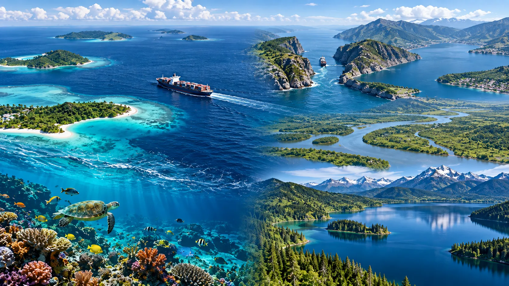 Seas, Straits & Water Bodies Study Guide